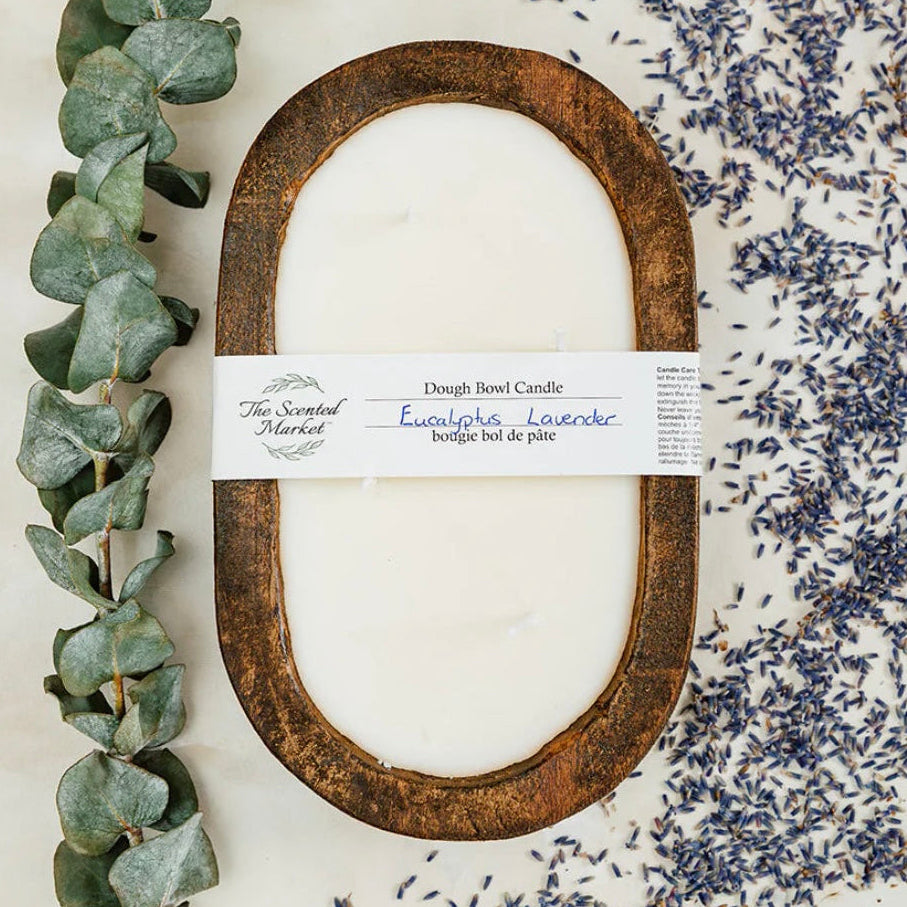 The Scented Market - EUCALYPTUS LAVENDER Dough Bowl