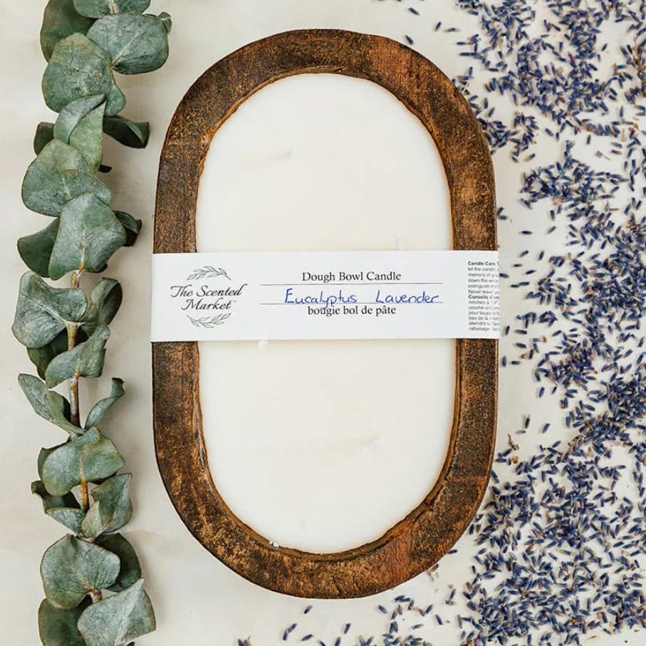 The Scented Market - EUCALYPTUS LAVENDER Dough Bowl