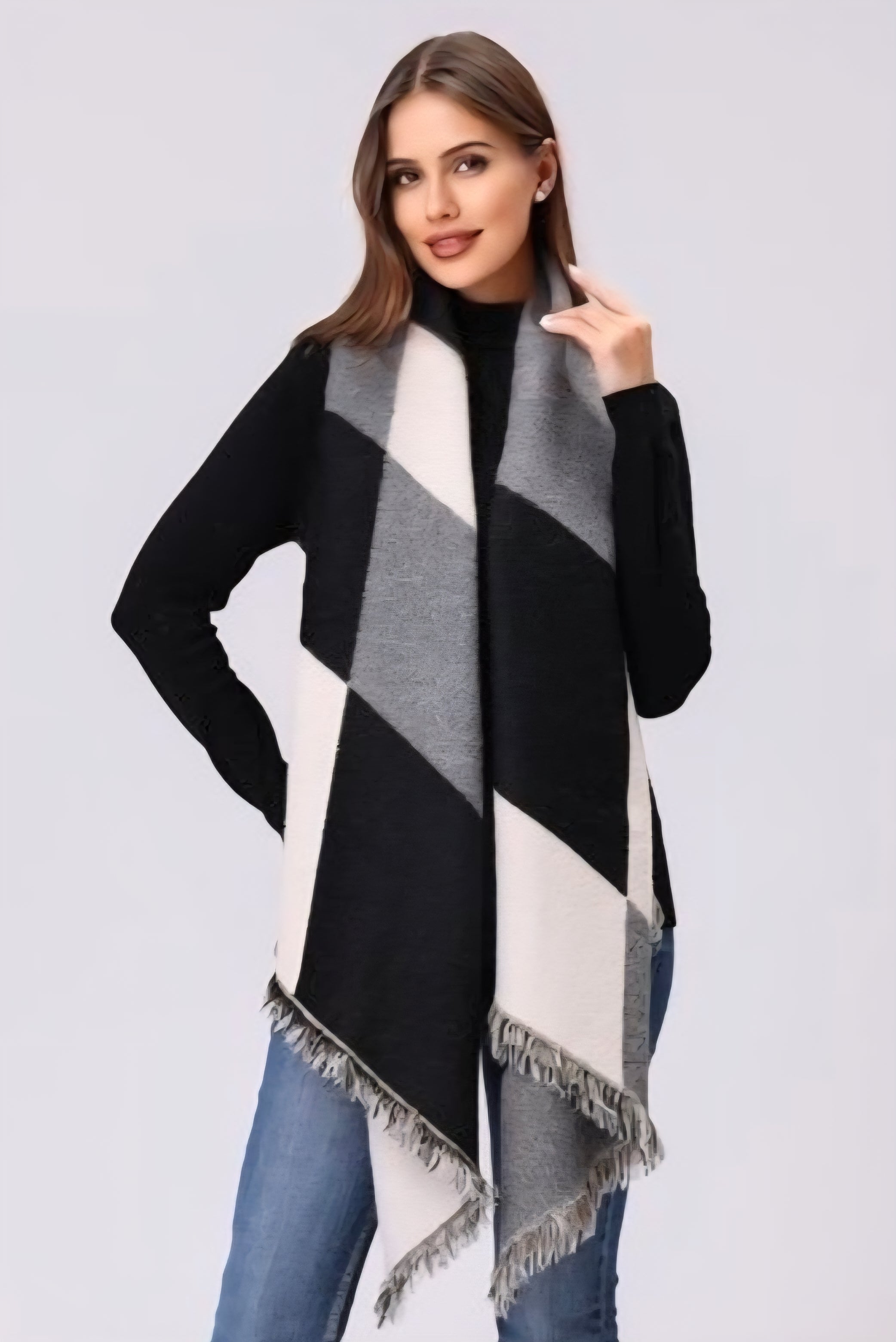 BAZ Geo Print Blanket Scarf