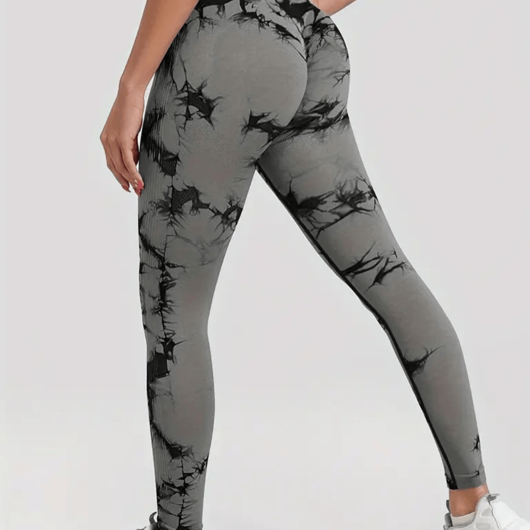 Run Free by Vee - Grey Tie Dye Leggings