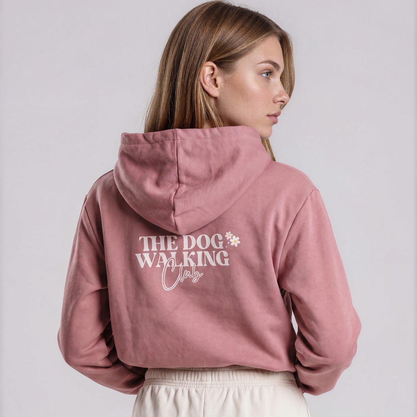 Olive + Splash Sunday Club Collection - DOG WALKING CLUB Bamboo Hoodie