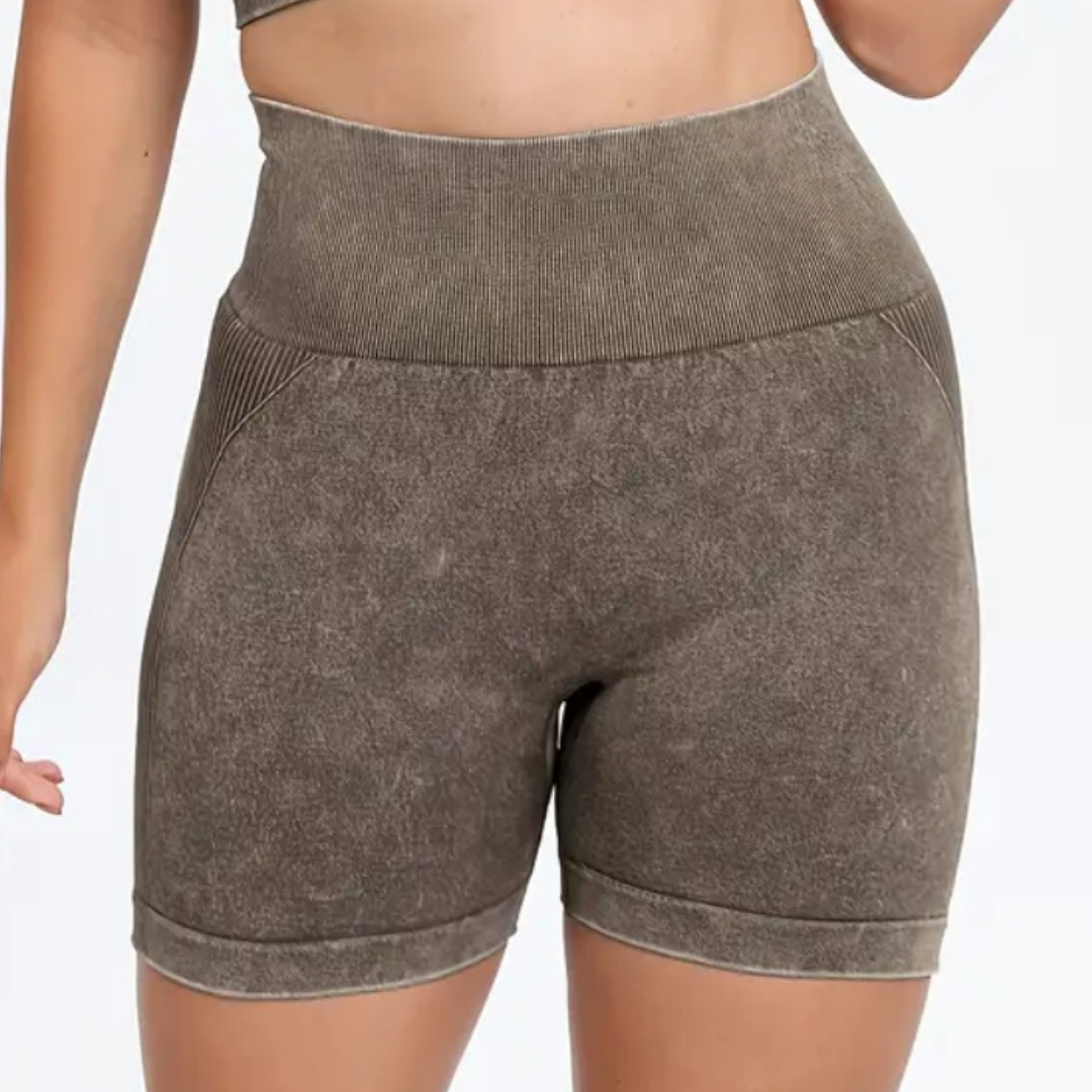 Run Free by Vee - Vintage Wash Active Shorts