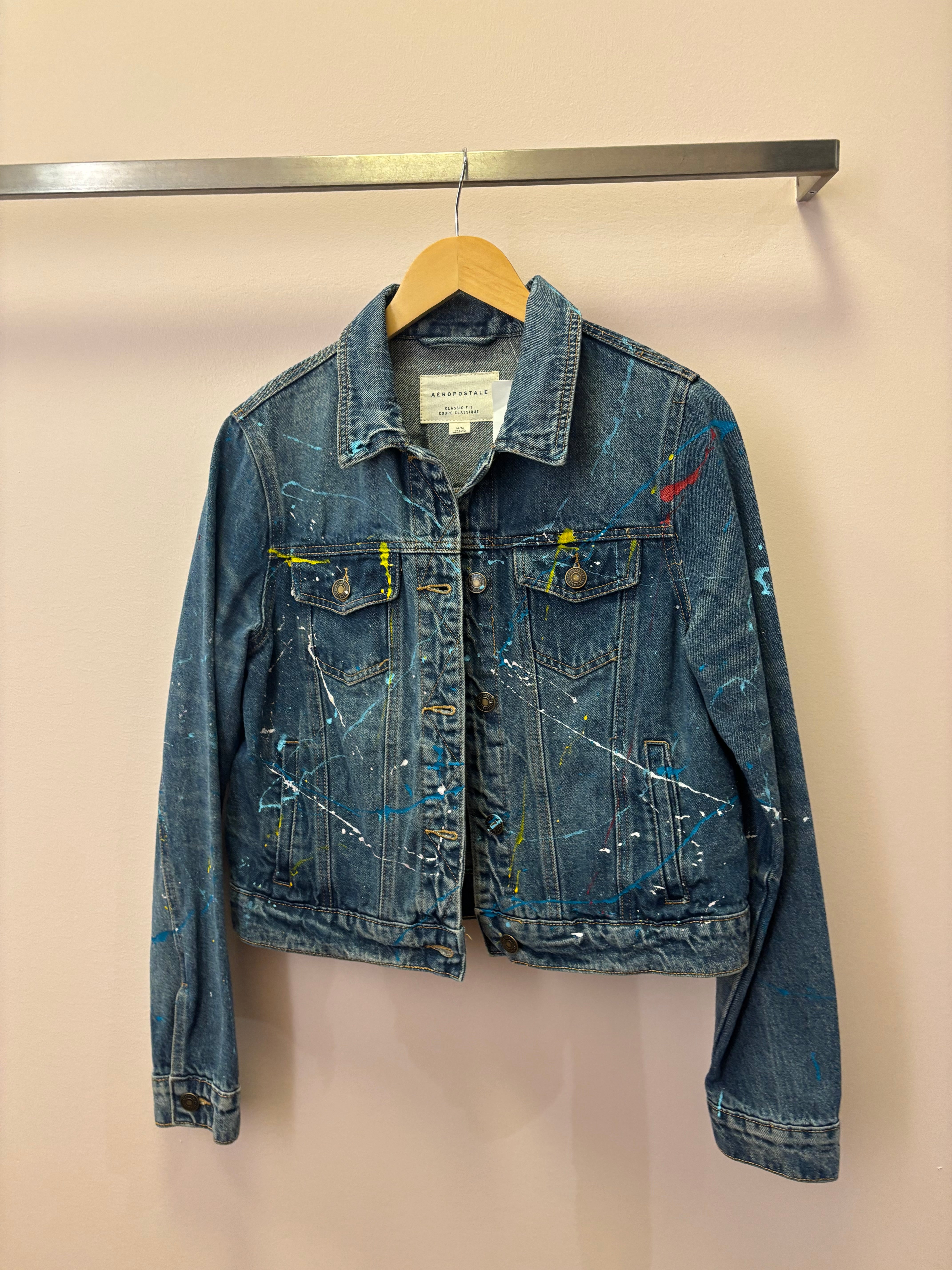 Shar-J Experience - Wearable Art Upcycled Denim Jacket