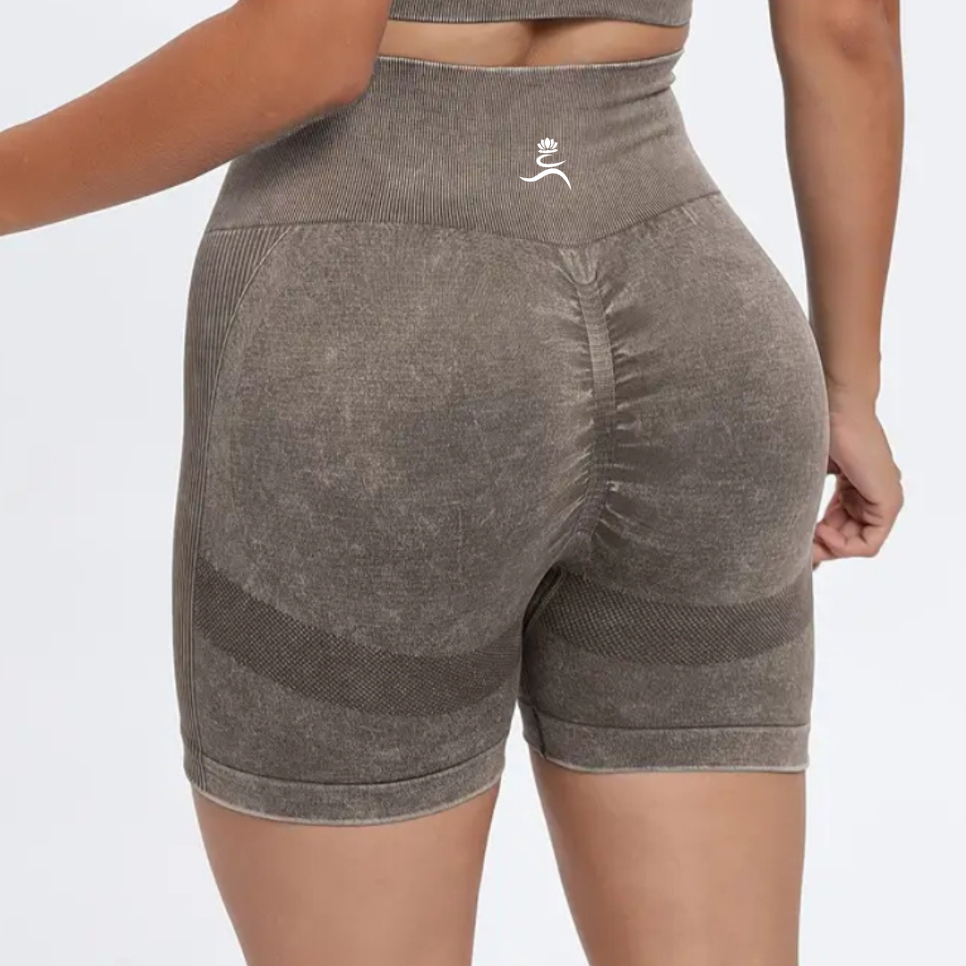 Run Free by Vee - Vintage Wash Active Shorts