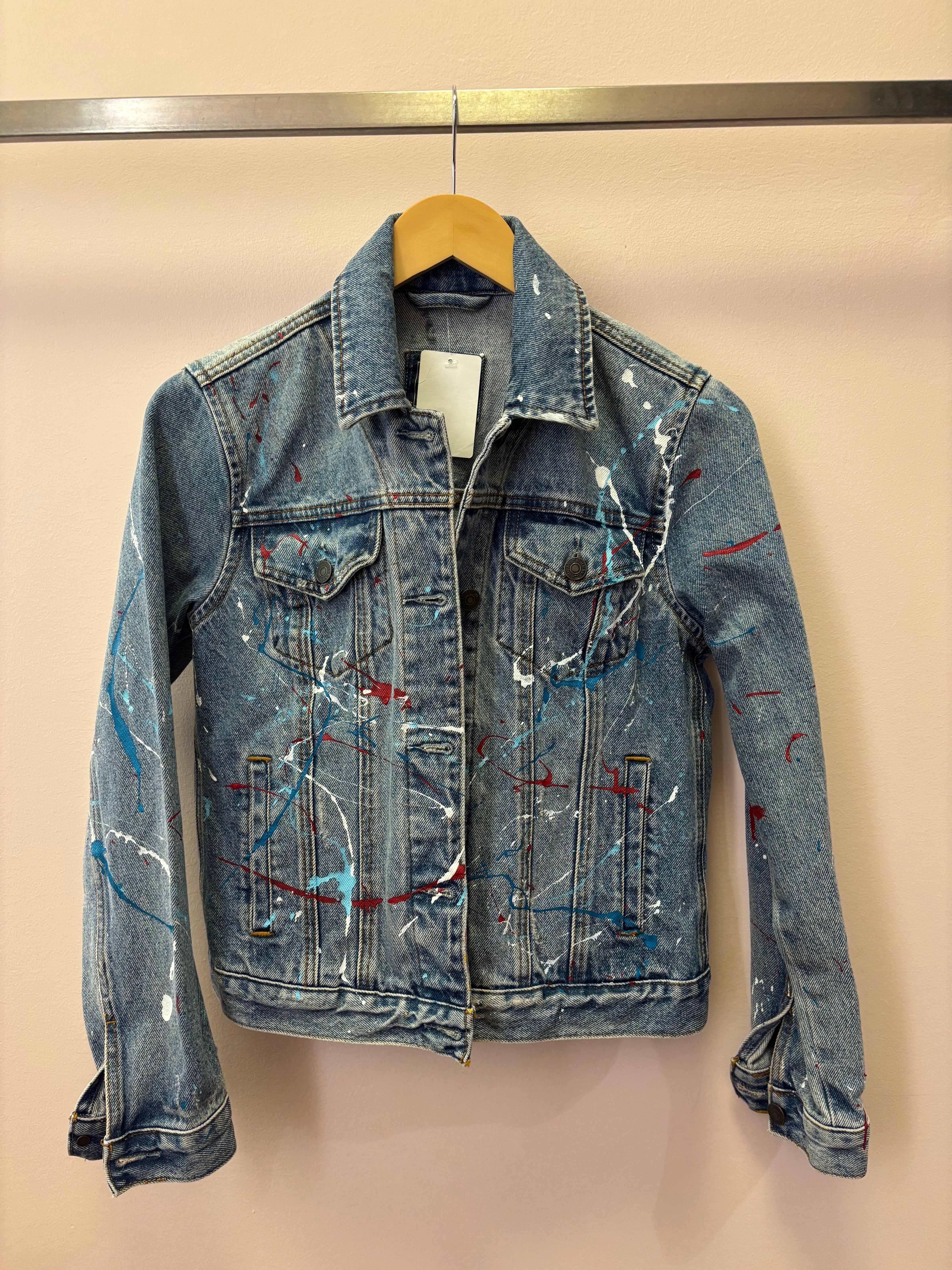 Shar-J Experience - Wearable Art Upcycled Denim Jacket
