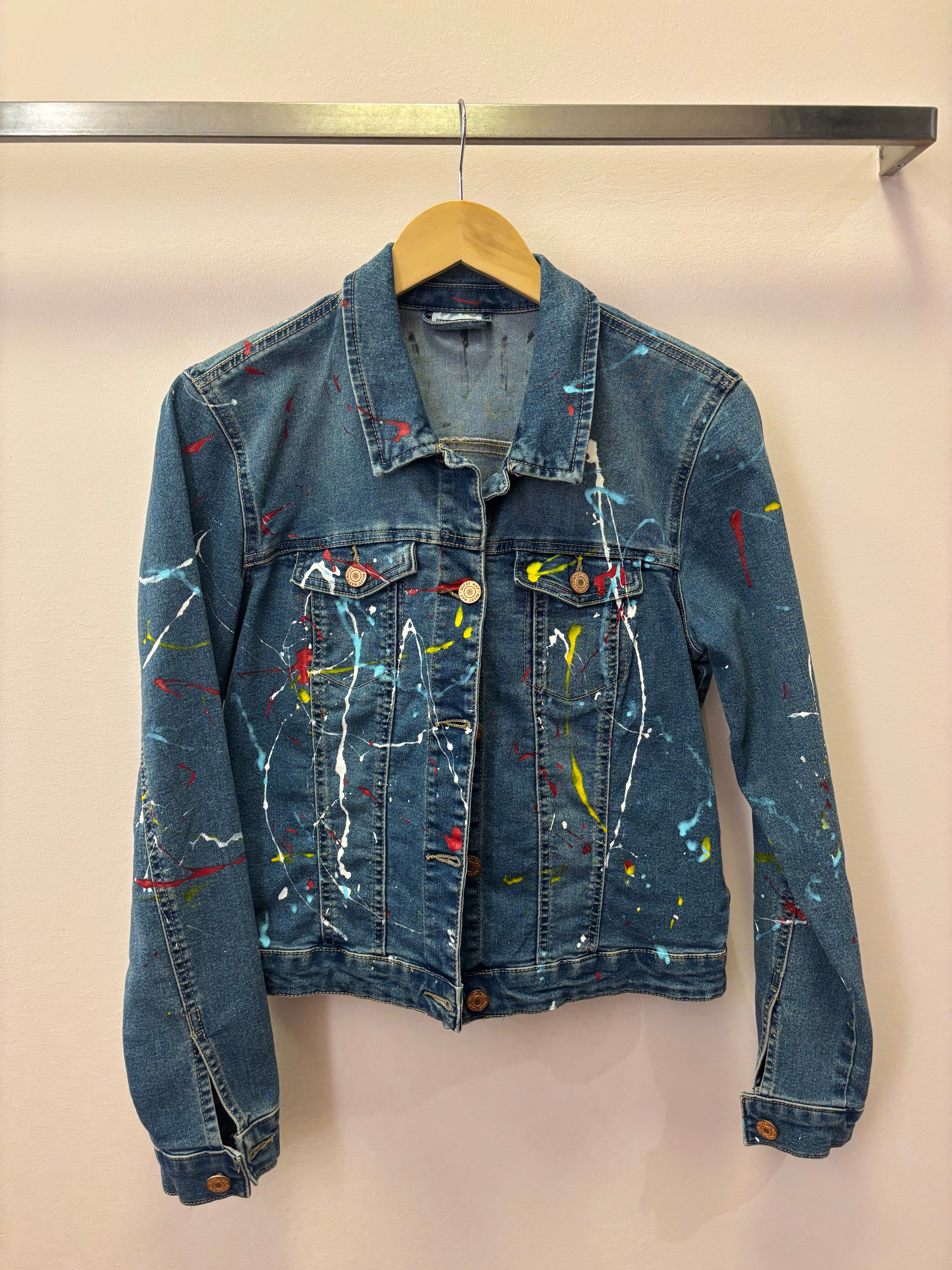 Shar-J Experience - Wearable Art Upcycled Denim Jacket