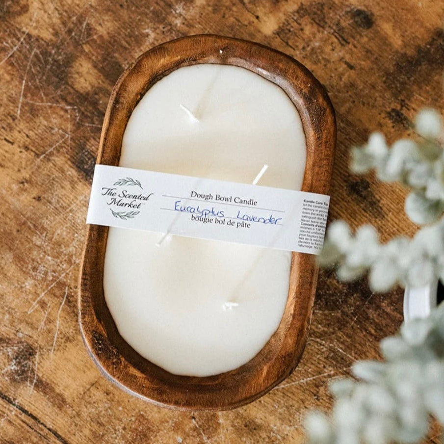 The Scented Market - EUCALYPTUS LAVENDER Dough Bowl