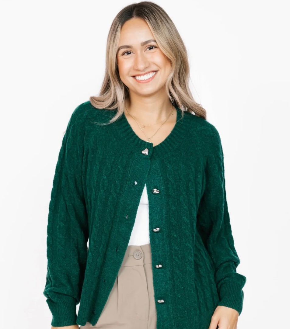 Smash & Tess BELLA Cardigan - Forest Green