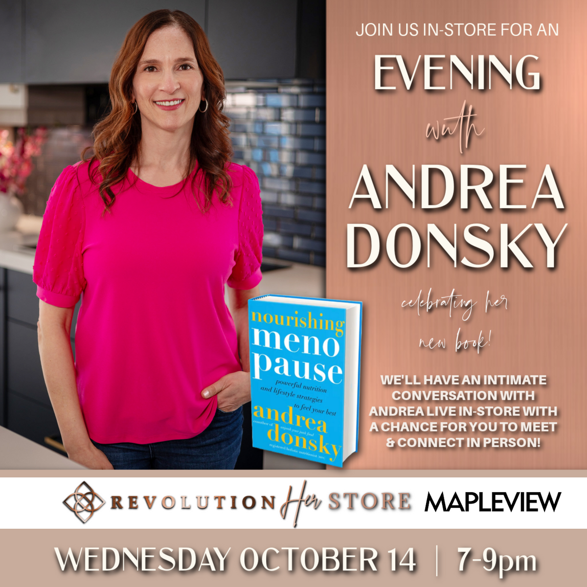 An Evening with Andrea Donsky (Oct. 14, Mapleview)