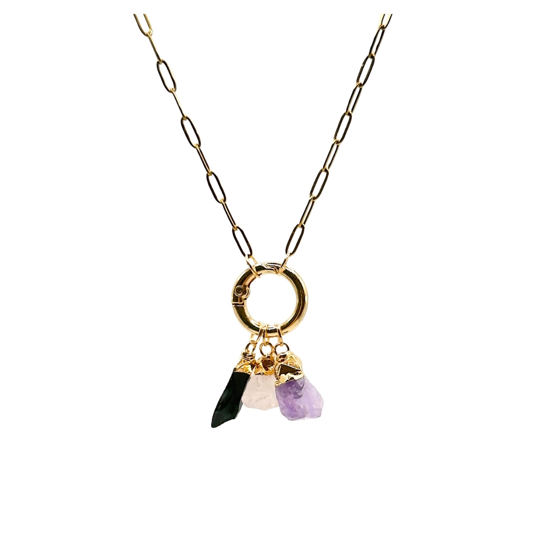 Mayuri's Beads - AQUARIUS Trinity Birthstone Necklace