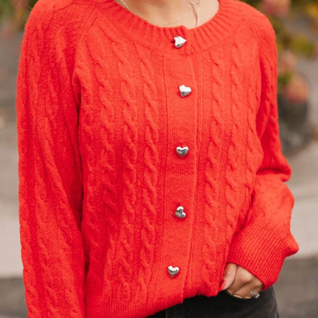 Smash & Tess BELLA Cardigan - Scarlet Red