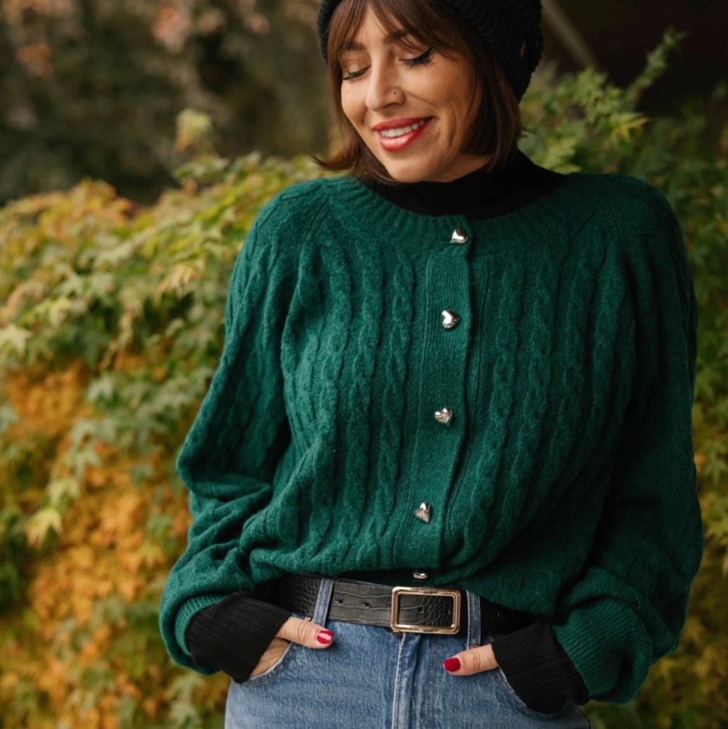 Smash & Tess BELLA Cardigan - Forest Green