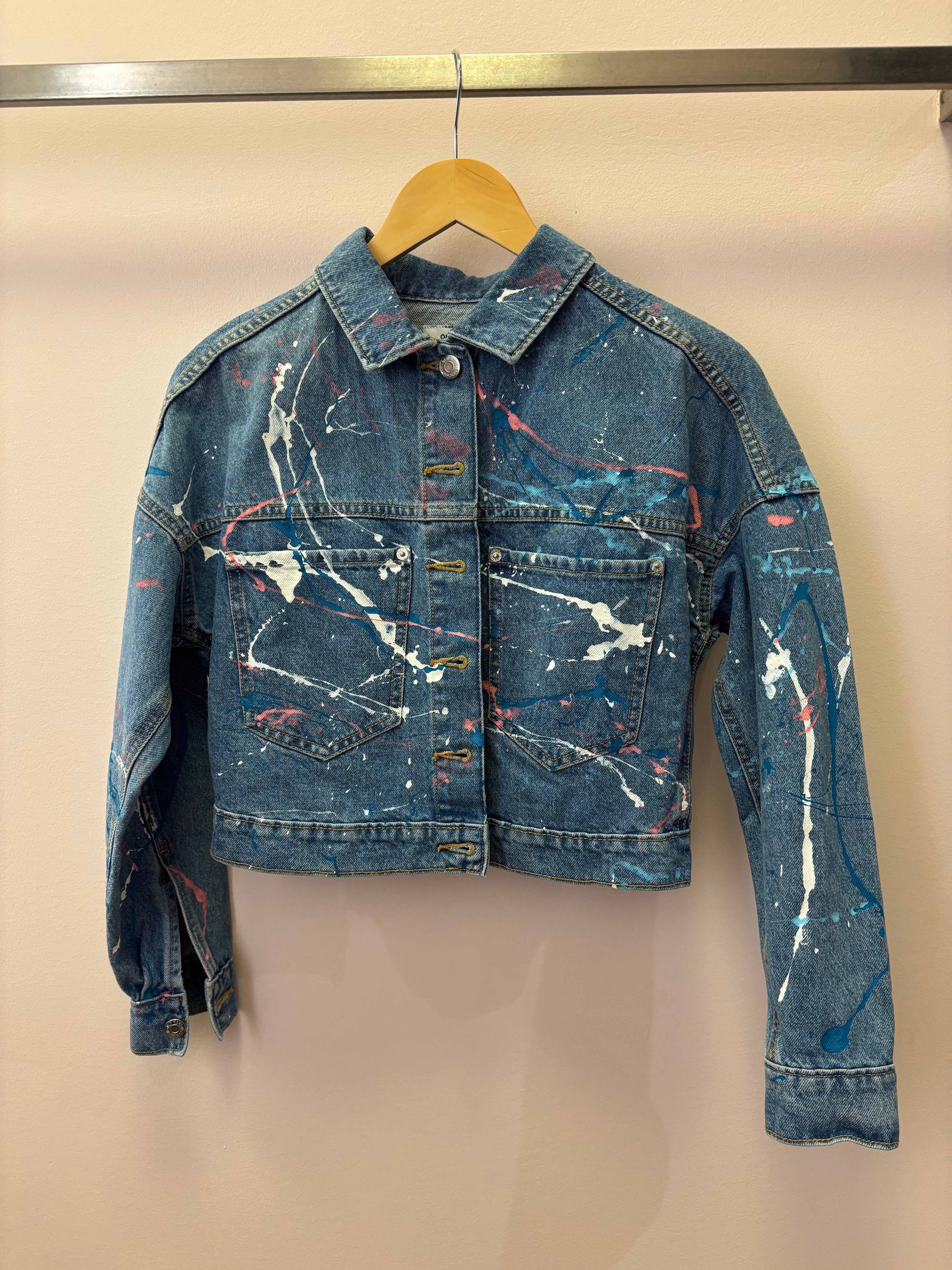 Shar-J Experience - Wearable Art Upcycled Denim Jacket