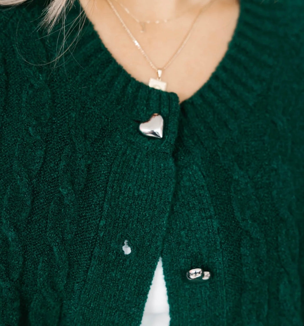 Smash & Tess BELLA Cardigan - Forest Green