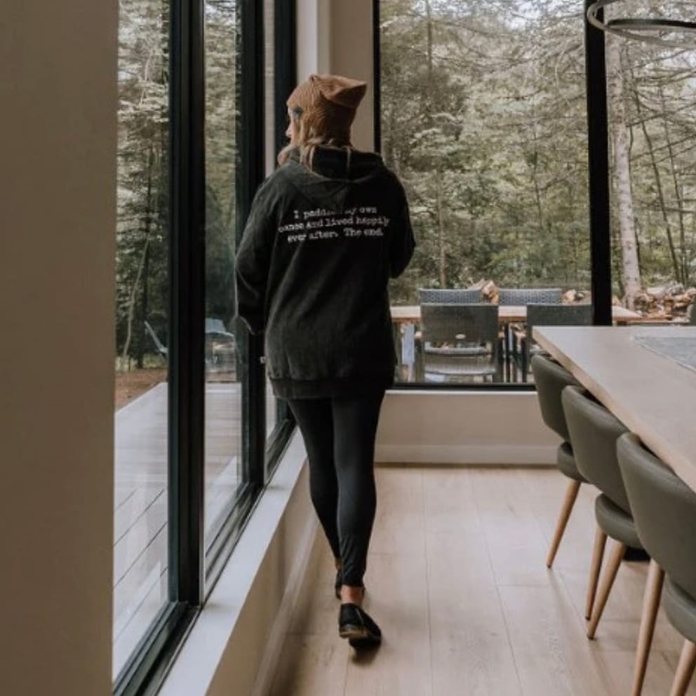 Canoe & Lake Unisex Mineral Wash Hoodie