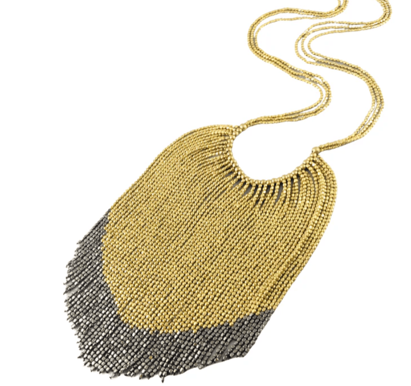 Love Not Fear HARMONIA Beaded Brass Necklace