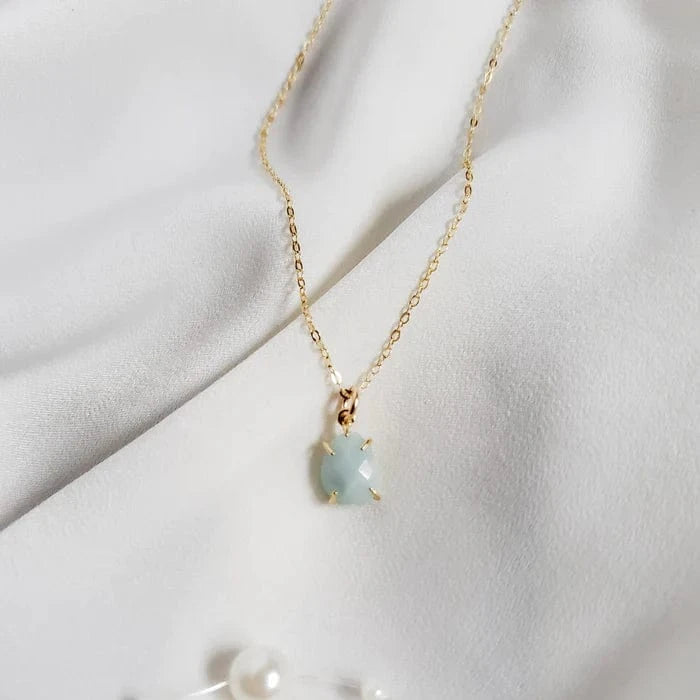 Rock Paper Pretty - Amazonite 14k Gold Filled 18”