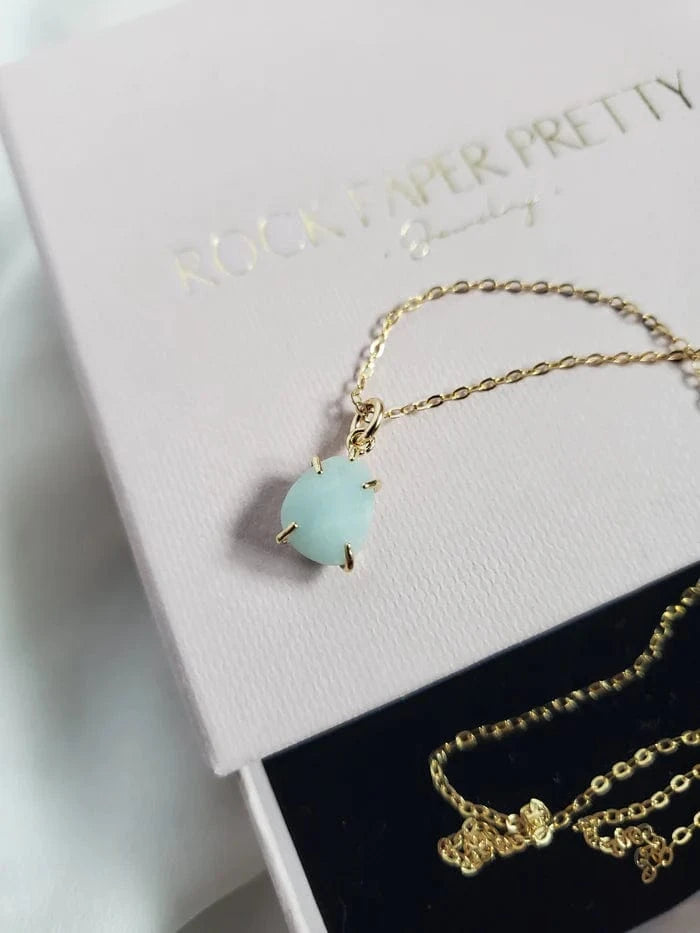 Rock Paper Pretty - Amazonite 14k Gold Filled 18”