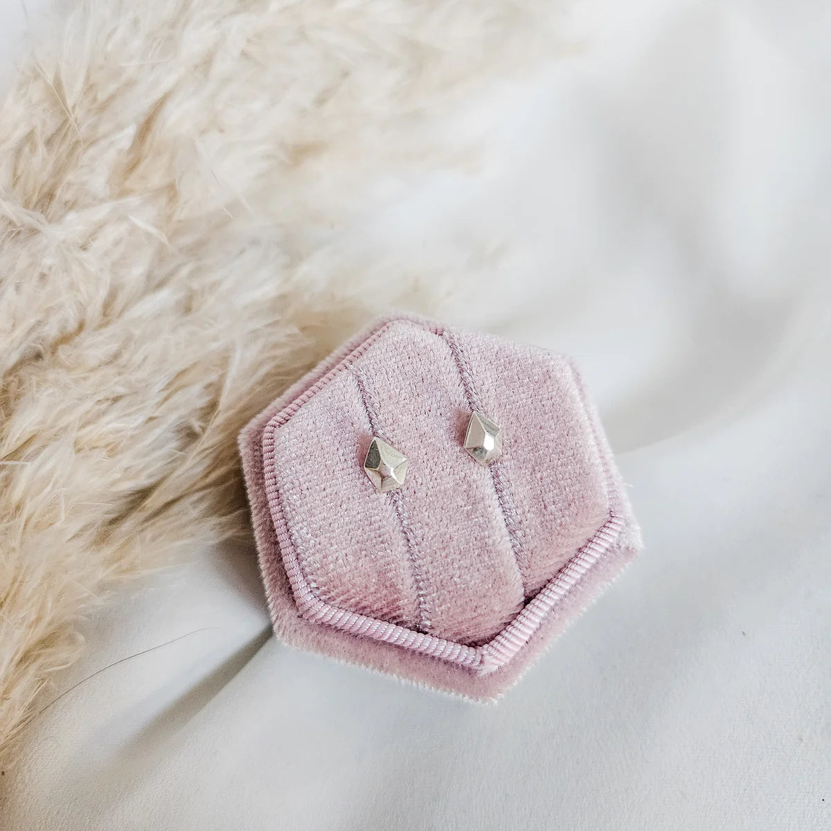 Rock Paper Pretty - Sterling Silver Gem Stud Earrings