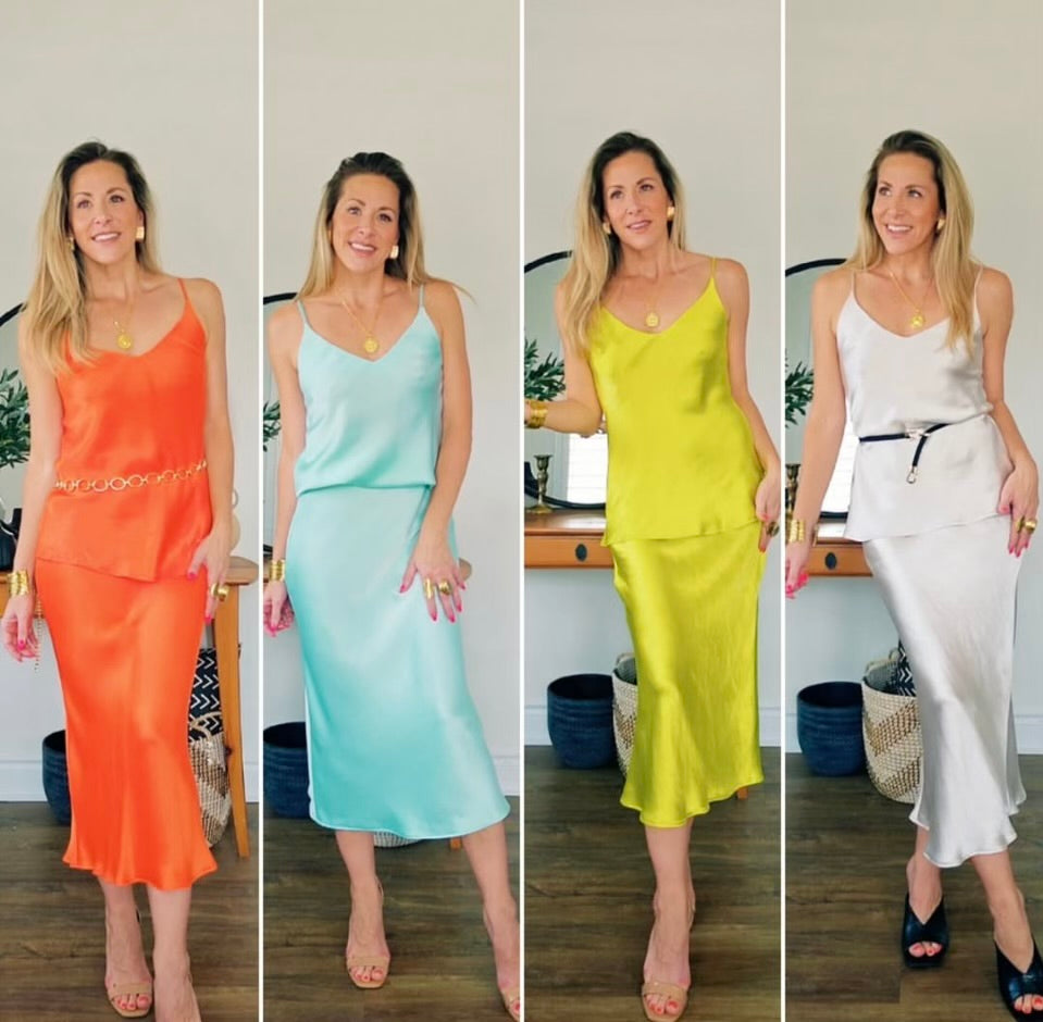 Love Not Fear SATIN Skirt & Top Set