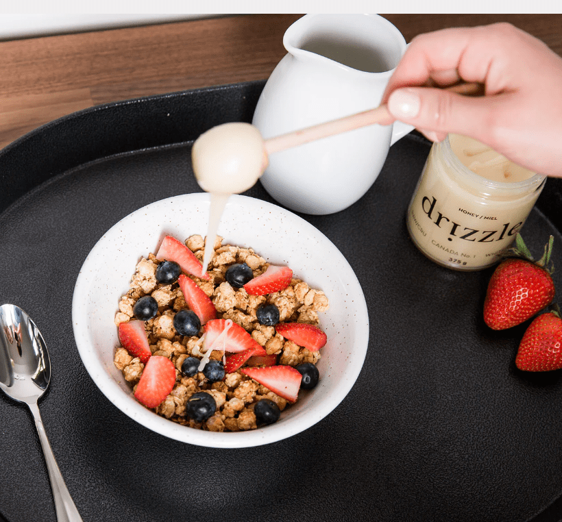 DRIZZLE White Raw Honey 375g