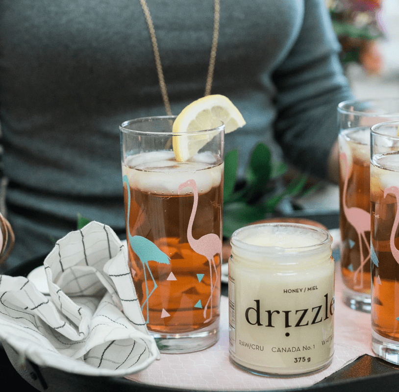 DRIZZLE White Raw Honey 375g