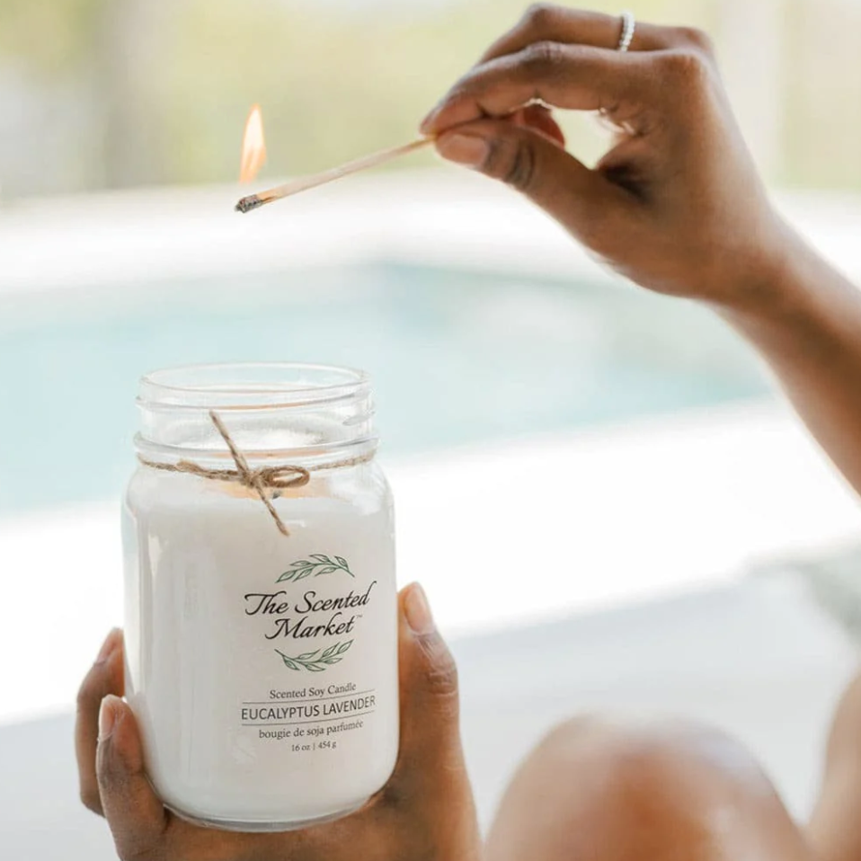 The Scented Market - EUCALYPTUS LAVENDER Soy Wax Candle