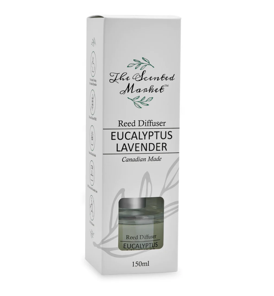 The Scented Market - Eucalyptus Lavender Reed Diffuser