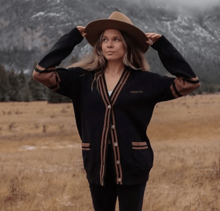 Canoe & Lake Dockside Knit Cardigan