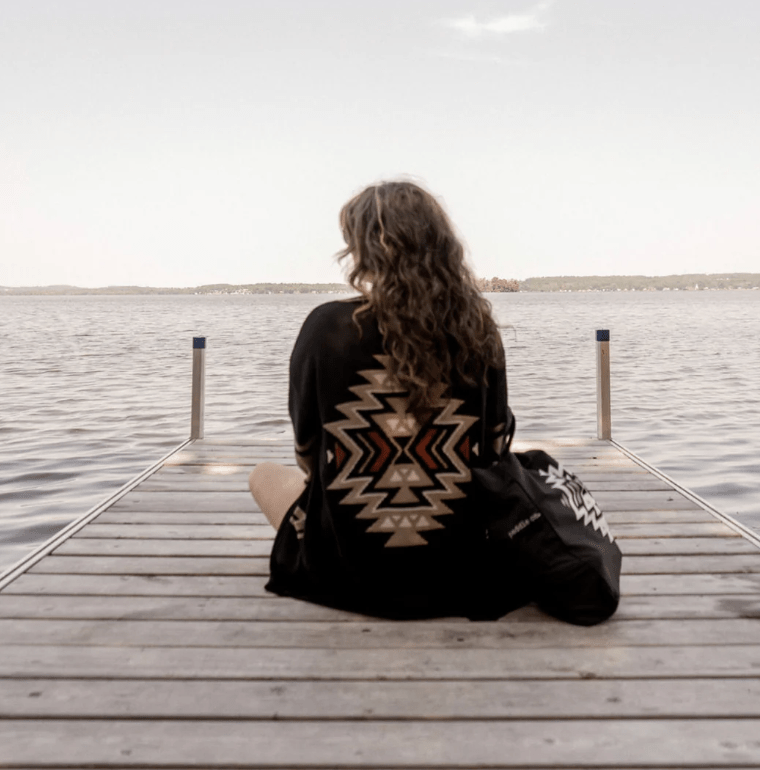 Canoe & Lake Southwest Dockside Knit Cardi (100% Cotton)