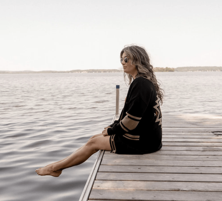 Canoe & Lake Southwest Dockside Knit Cardi (100% Cotton)