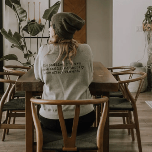 Canoe & Lake Waffle Long Sleeve