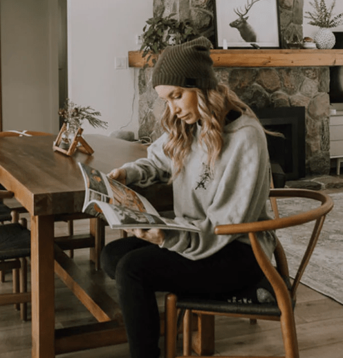 Canoe & Lake Waffle Long Sleeve