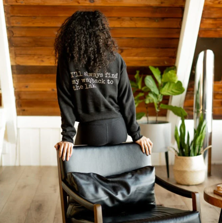 Canoe & Lake HERITAGE Crop Crew Sweater