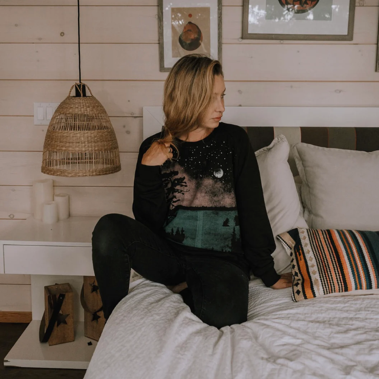 Canoe & Lake Paddle On Stranger Crew Sweater