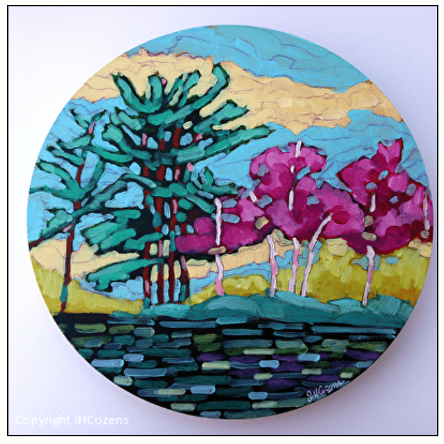 Janet Horne Cozens Fine Art - Celebritree (Framed, 10x10)