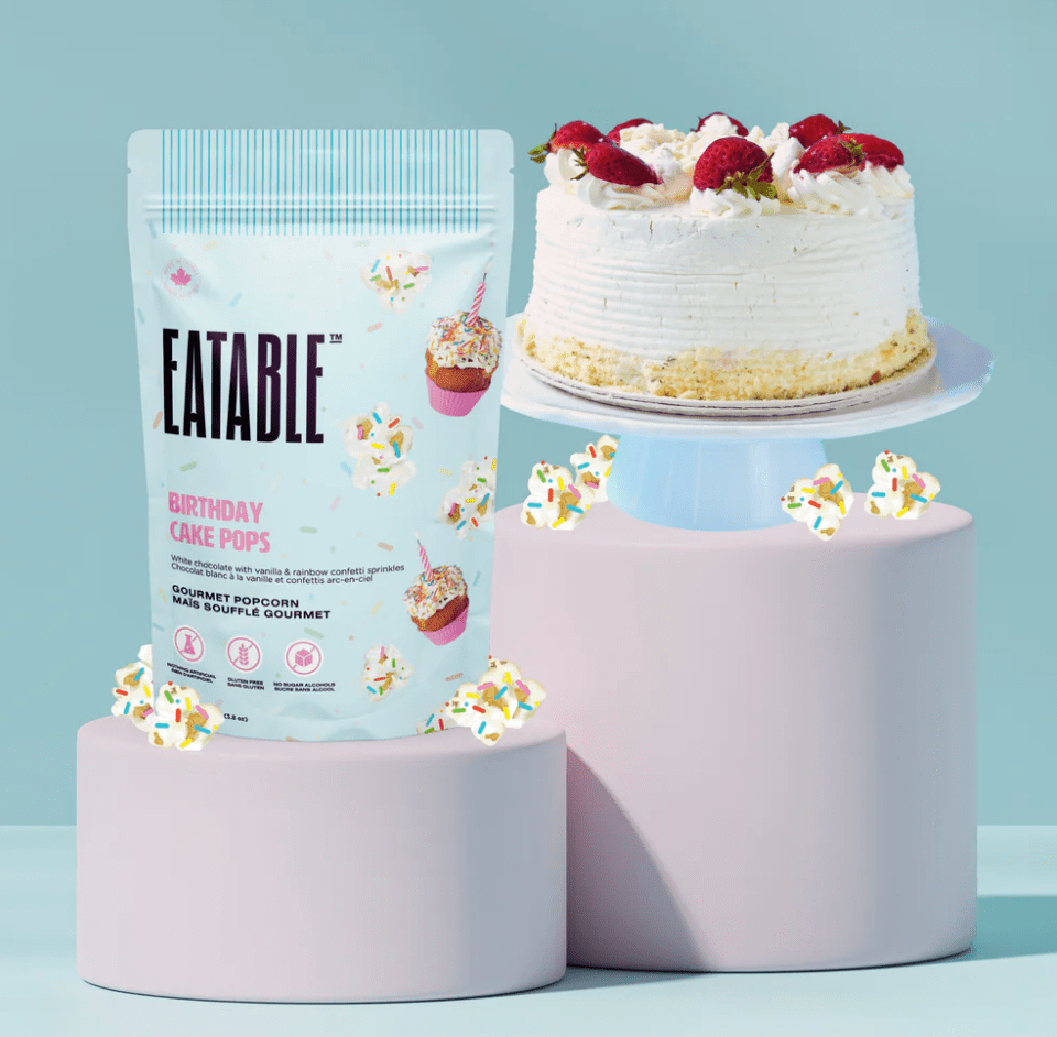 EATABLE Gourmet Popcorn - Birthday Cake Pops