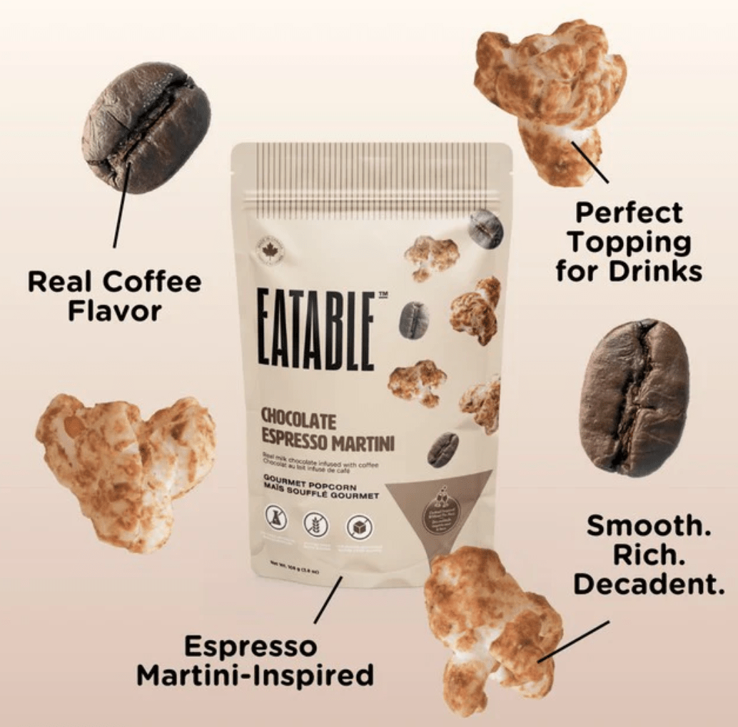 EATABLE Gourmet Popcorn - Chocolate Espresso Martini
