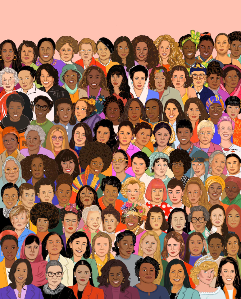 JIGGY "100 Iconic Women" Puzzle for Women's History Month