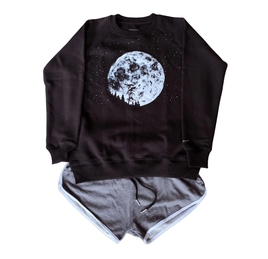 Canoe & Lake Lights Will Guide You Raglan Crew Sweater