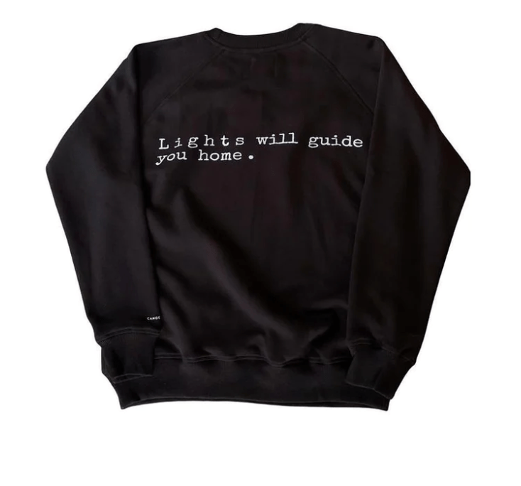 Canoe & Lake Lights Will Guide You Raglan Crew Sweater