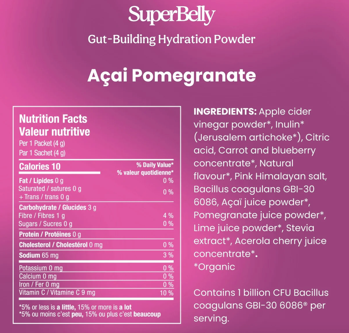 Blume SuperBelly AÇAI POMEGRANATE Hydration Powder