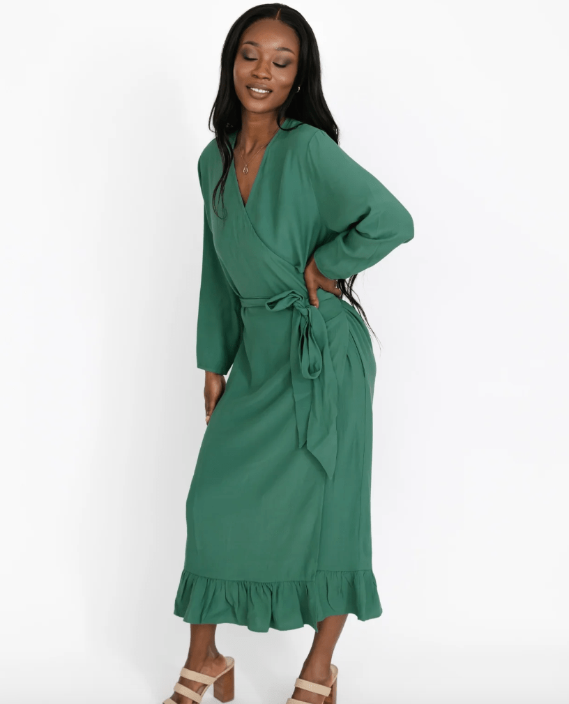 Smash & Tess VIOLET Maxi Dress in Foliage Green