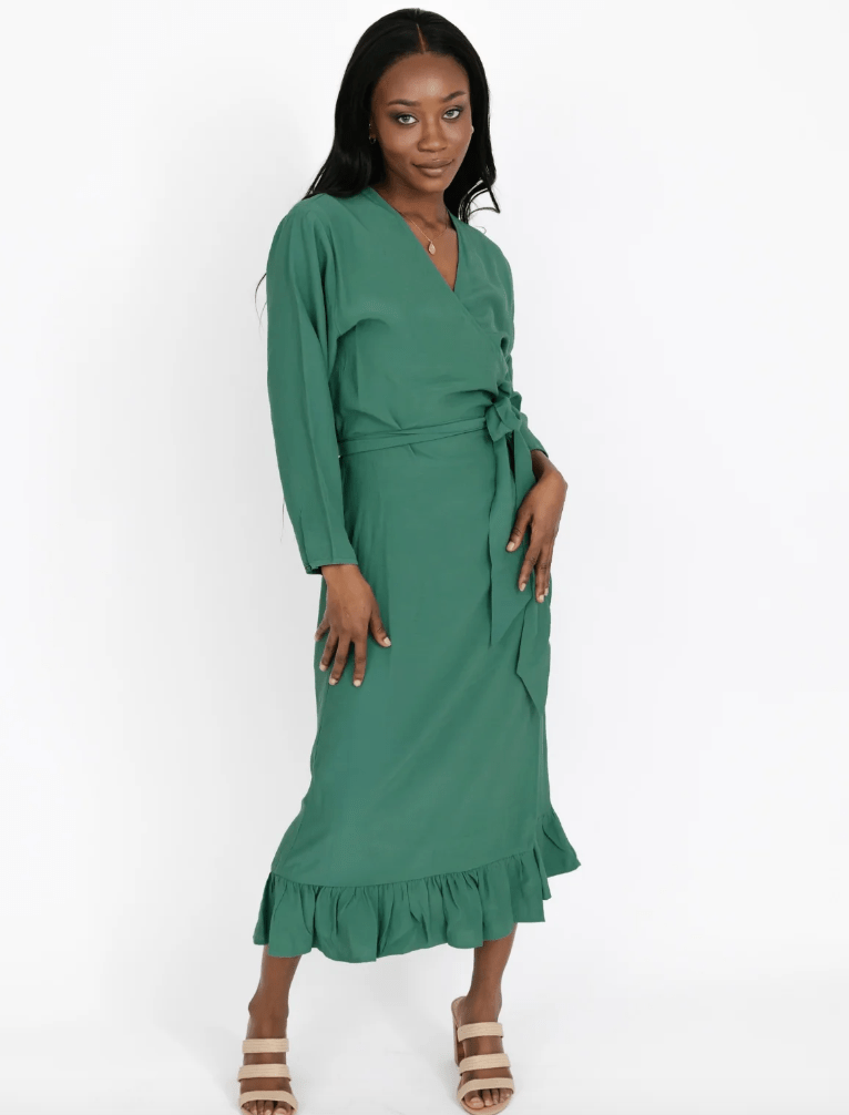 Smash & Tess VIOLET Maxi Dress in Foliage Green
