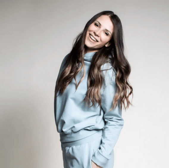 Olive + Splash Long Swoop Bamboo Hoodie