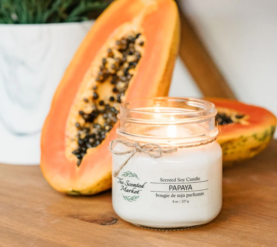 The Scented Market - Papaya Soy Wax Candle