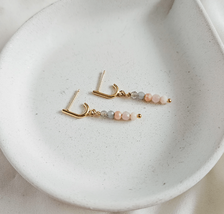 Rock Paper Pretty - Illusion Multi Gemstone Drop Earrings