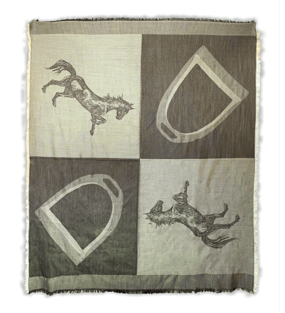 Oakbark & Chrome Blanket Scarf