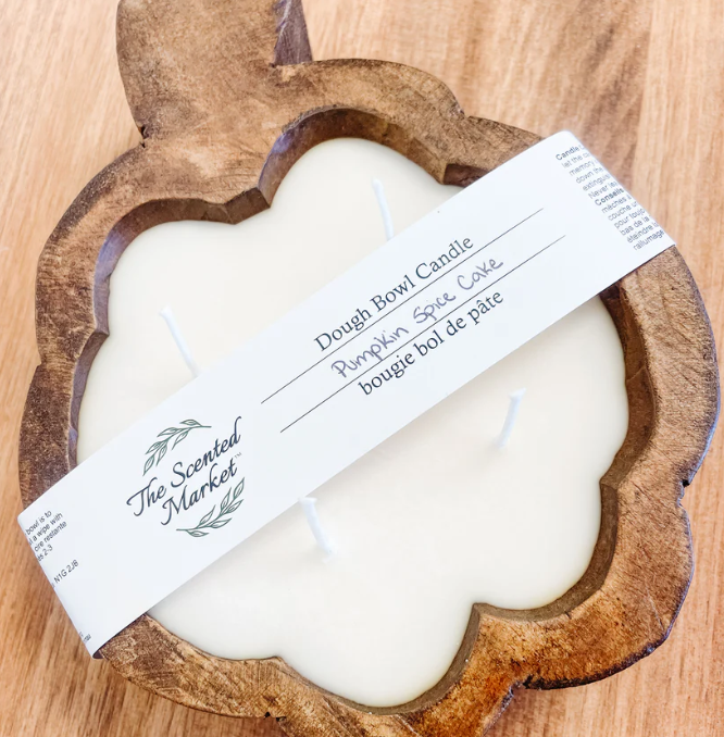 The Scented Market - PUMPKIN Shaped Dough Bowl Candle