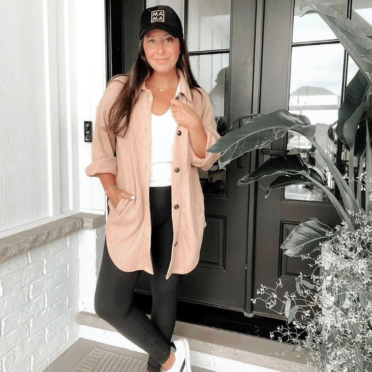 ASHCO Waffle Shacket